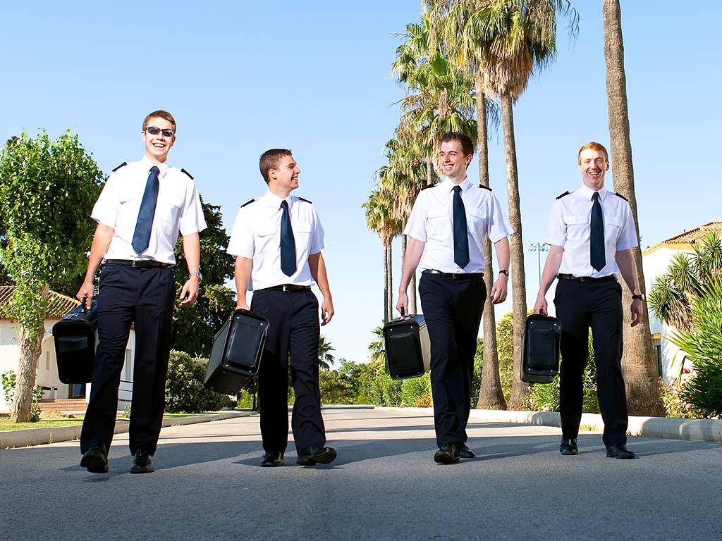 Cadets in campus