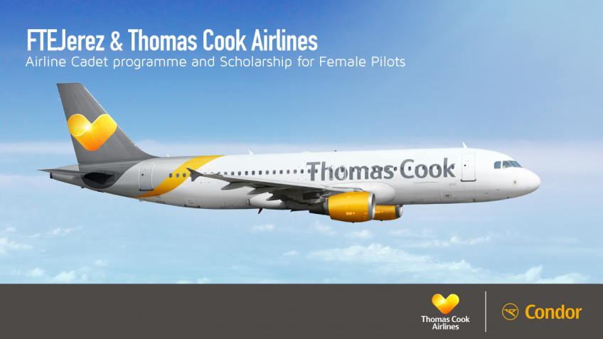 FTEJerez & Thomas Cook Airlines announce new Airline Cadet programme and Scholarship for Female Pilots