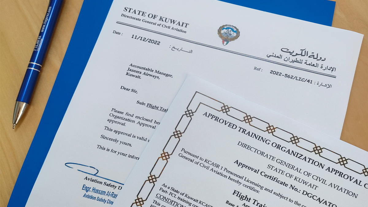 FTEJerez has received the formal Kuwait ATO Certificate